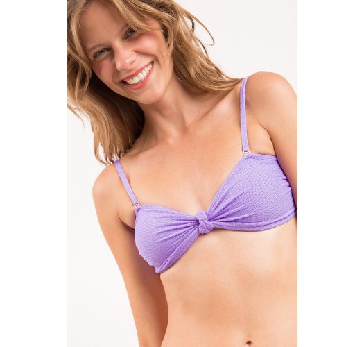 TOP BORA-LAVANDA BANDEAU-JOY