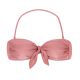 Iridescent pink bandeau top with removable stripes - TOP CALLAS BANDEAU