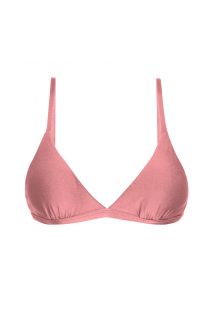 Nude roze bikinitop met driehoekige cups en verstelbare bandjes - TOP CALLAS TRI-FIXO