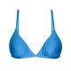Reggiseno bikini a triangolo blu testurizzato regolabile - TOP EDEN-ENSEADA TRI-FIXO