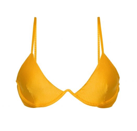 Reggiseno bikini con ferretto giallo testurizzato - TOP EDEN-PEQUI TRI-ARO