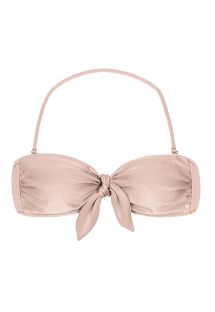 Nude pink bandeau top with removable stripes - TOP ESSENCE BANDEAU