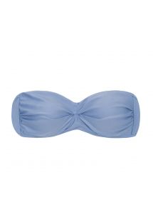 Top bikini a fascia blu in denim - TOP GAROA BANDEAU