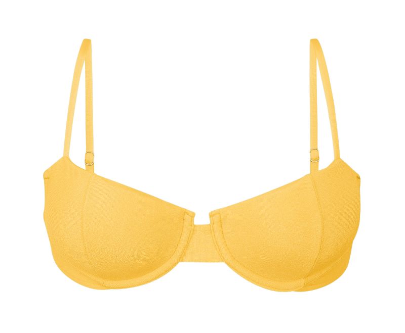 TOP MALIBU-YELLOW BALCONET