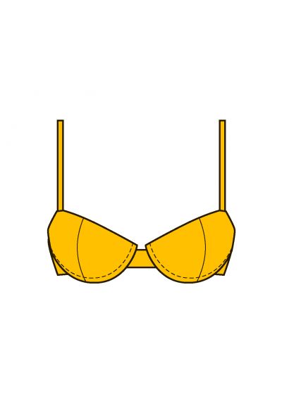 TOP MALIBU-YELLOW BALCONET