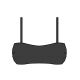 TOP NERO BANDEAU-RETO