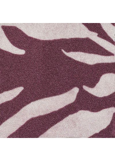 Wine red sliding triangle top with leaf pattern - TOP PALMS-VINE TRI-INV