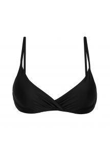 Top de bikini bralette negro con aros - TOP PRETO BALCONET-INV