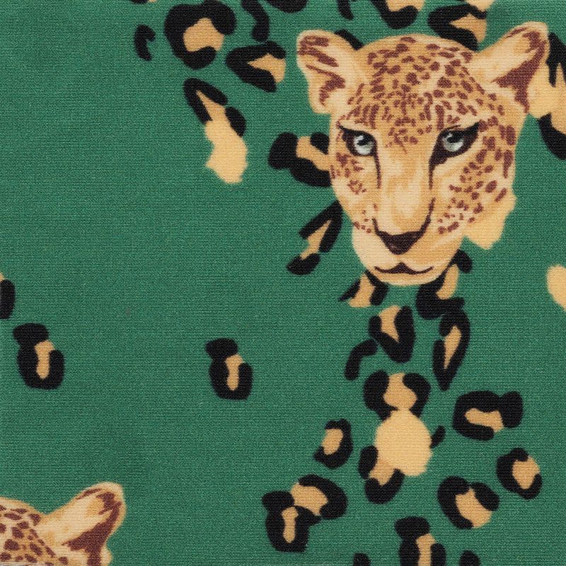 Green leopard print bandeau top - TOP ROAR-GREEN BANDEAU-RETO