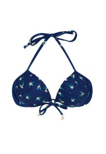 top push-up blu con stampa uccelli - TOP SEABIRD CHEEKY