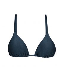 Iridescent navy top with straight straps - TOP SHARK INVISIBLE