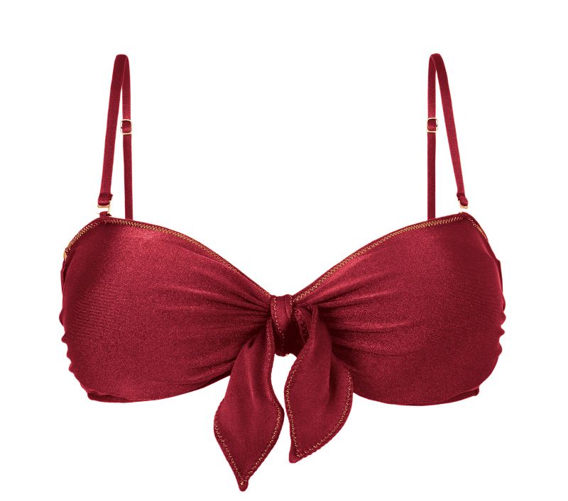 TOP SHIMMER-DIVINO BANDEAU-KNOT