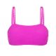 Rżowy teksturowany top ze skręconą liną - TOP ST-TROPEZ-PINK RETO
