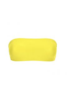 Lemon yellow bandeau bikini top - TOP STREGA RETO