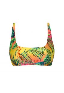 Kolorowy tropikalny sportowy top od bikini - TOP SUN-SATION BRA-SPORT