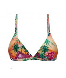 Colorful tropical adjustable triangle top - TOP SUNSET TRI-FIXO