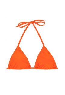 Orange sliding triangle bikini top - TOP TANGERINA TRI-ROL