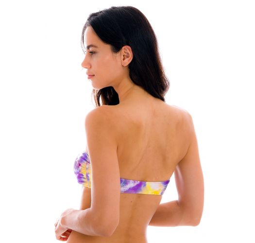 TOP TIEDYE-PURPLE BANDEAU-RETO