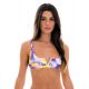 Purple & yellow tie-dye V bralette top - TOP TIEDYE-PURPLE BRA-V