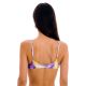 Purple & yellow tie-dye bra top with golden details - TOP TIEDYE-PURPLE BRALETTE