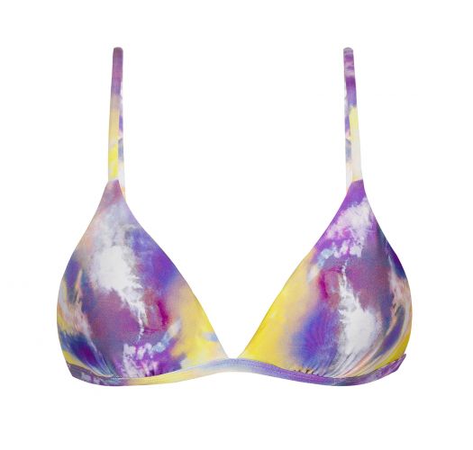 Żłto-fioletowy top we wzr tie-dye - TOP TIEDYE-PURPLE TRI-FIXO