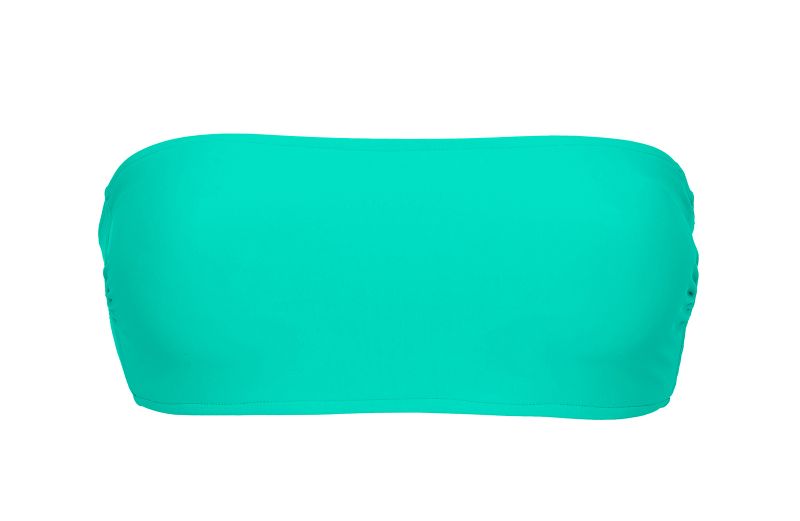 Water green bandeau pull-on bikini top - TOP UV-ATLANTIS BANDEAU-RETO