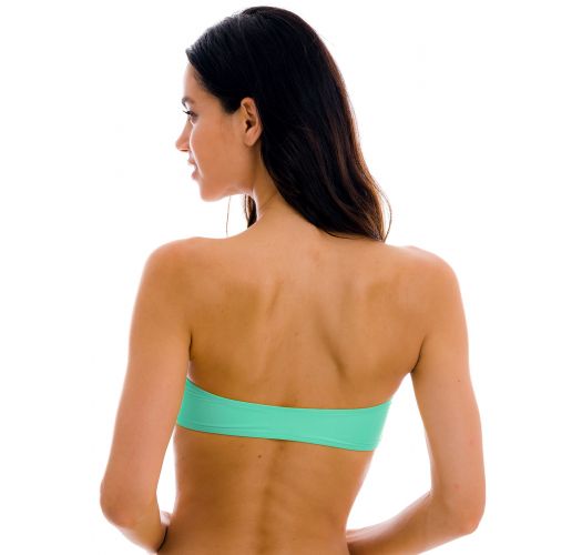 Zielony wciągany top bikini bandeau - TOP UV-ATLANTIS BANDEAU-RETO