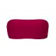 Garnet red bandeau pull-on bikini top - TOP UV-DESEJO BANDEAU-RETO
