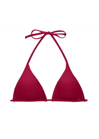 Garnet red sliding triangle top with removable foam pads - TOP UV-DESEJO TRI-INV