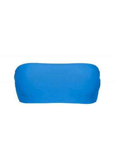 Blue bandeau pull-on bikini top - TOP UV-ENSEADA BANDEAU-RETO