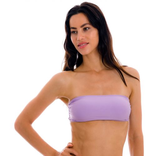 Lilakleurige bandeau bikinitop om over het hoofd te trekken - TOP UV-HARMONIA BANDEAU-RETO