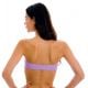 Lilakleurige bandeau bikinitop om over het hoofd te trekken - TOP UV-HARMONIA BANDEAU-RETO