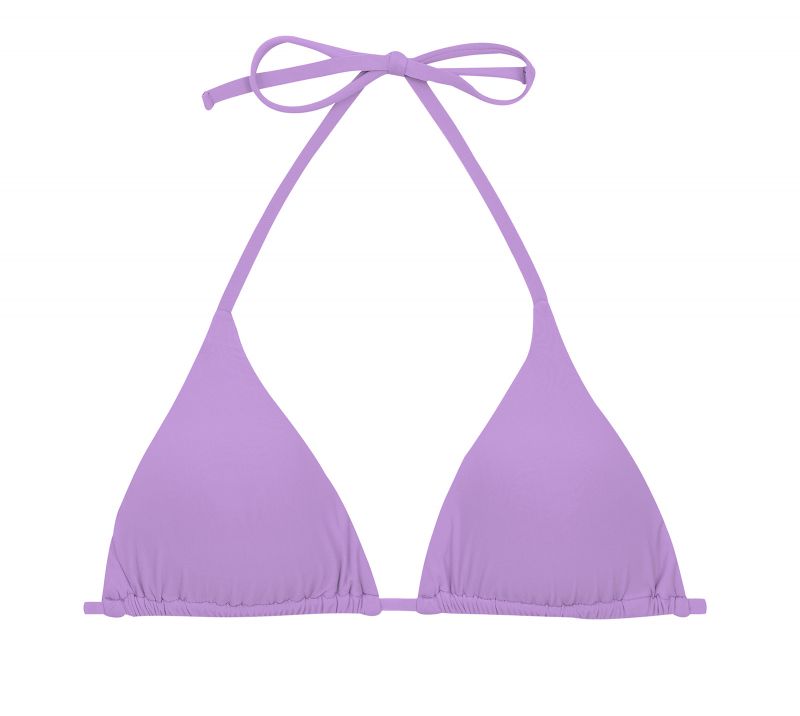 Lilac sliding triangle top with removable foam pads - TOP UV-HARMONIA TRI-INV