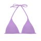Lilac sliding triangle top with removable foam pads - TOP UV-HARMONIA TRI-INV