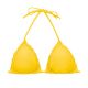 Reggiseno bikini triangolo a tendina giallo, bordi ondulati - TOP UV-MELON TRI