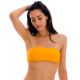 Geel oranje bandeau bikinitop om over het hoofd te trekken - TOP UV-PEQUI BANDEAU-RETO