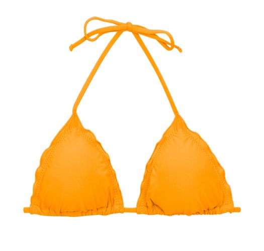 Orangegelbes Triangel-Top mit gewellten Rändern - TOP UV-PEQUI TRI