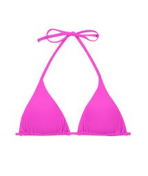 Magenta pink sliding triangle top with removable foam pads - TOP UV-PINK TRI-INV