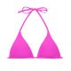 Top de bikini de triángulo corredizo rosa magenta con relleno de espuma extraíble - TOP UV-PINK TRI-INV