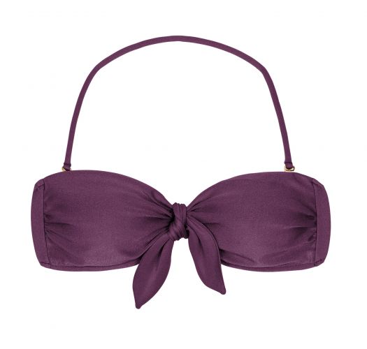Iridescent purple bandeau top with removable stripes - TOP VIENA BANDEAU