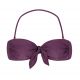 Iridescent purple bandeau top with removable stripes - TOP VIENA BANDEAU