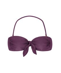 Iridescent purple bandeau top with removable stripes - TOP VIENA BANDEAU