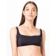 Black bra top with adjustable straps - TOP CAMISETA LISO FLUITY