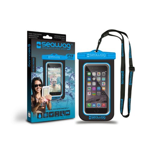 Waterproof case for smartphone BLUE - WATERPROOF CASE BLUE