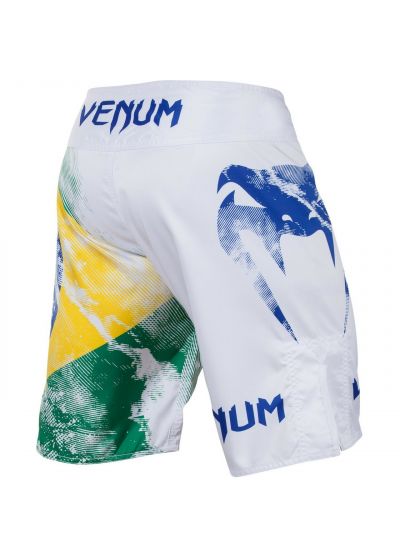 Мужской плавательный костюм - VENUM BRAZILIAN FLAG FIGHTSHORTS - WHITE