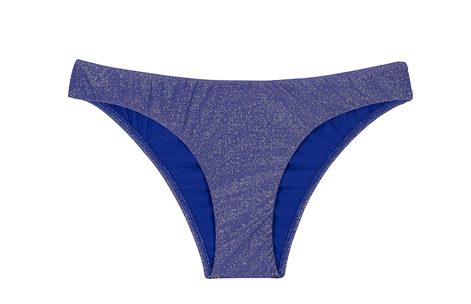 Fixed Bathing Tanga In Dark Blue Lurex - Calcinha Radiante Azul Marinho ...