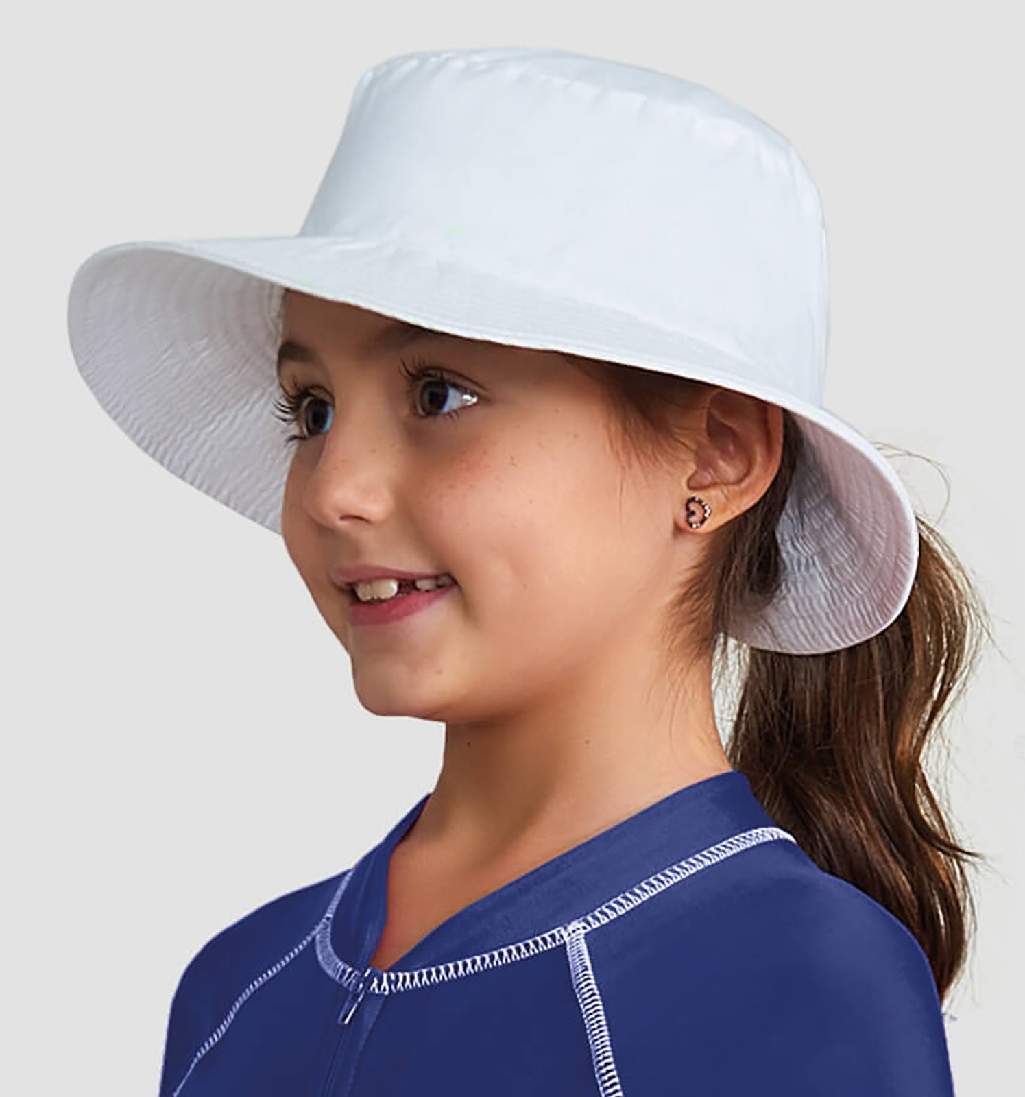 compile Represent crocodile White Hat For Girls - Spf50 - Chapeu California Kids Branco - Solar  Protection Uv.line - UV Line