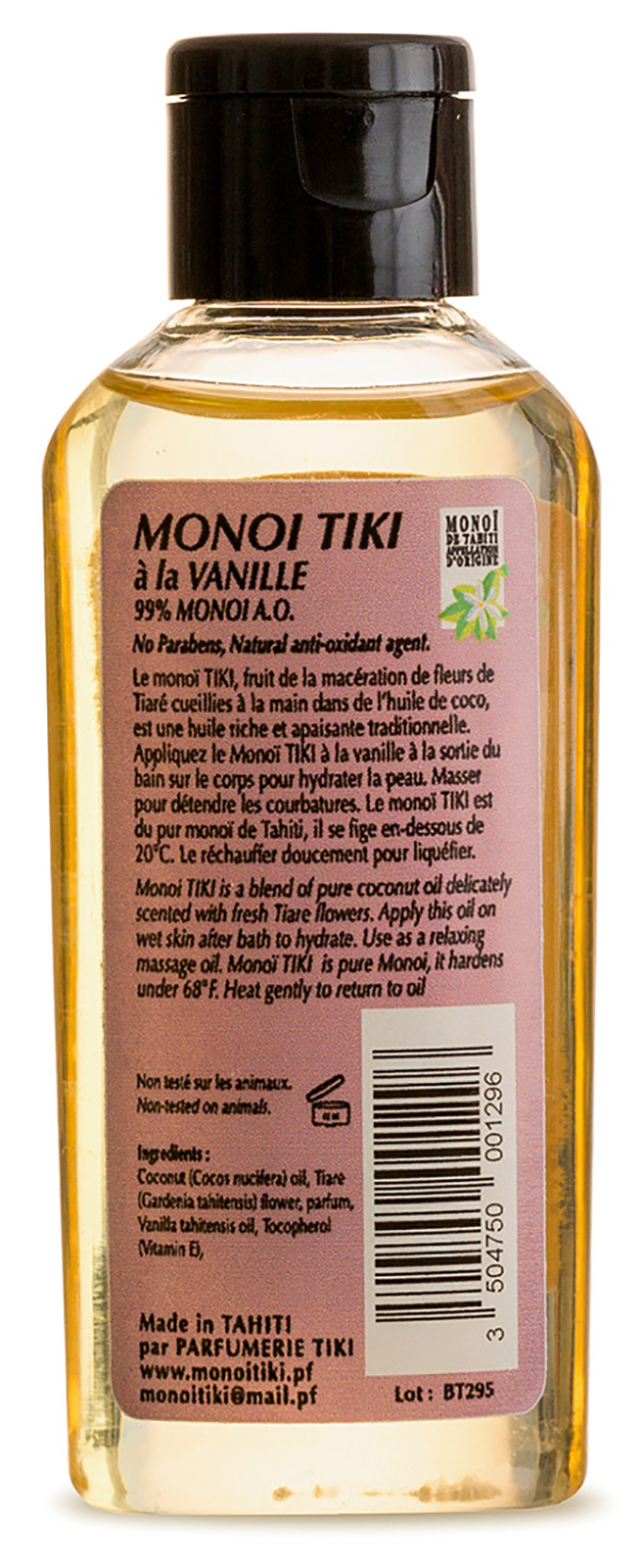 Cosmetic Monoi Tiki Vanilla 60 Ml - Brand Tiki