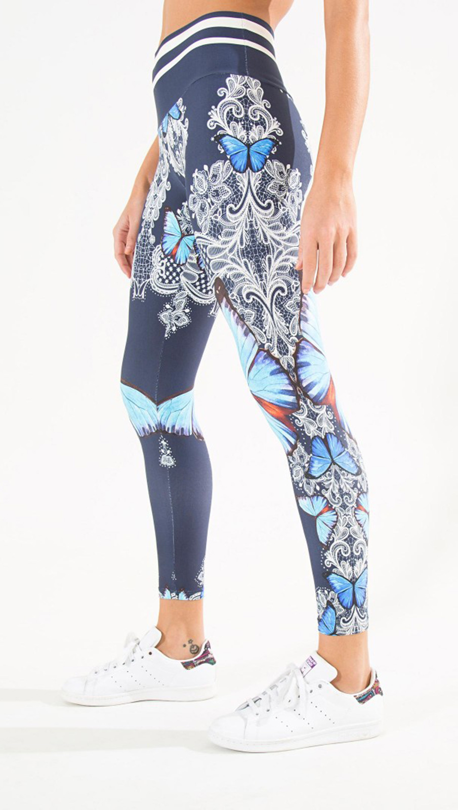 pattern gym leggings