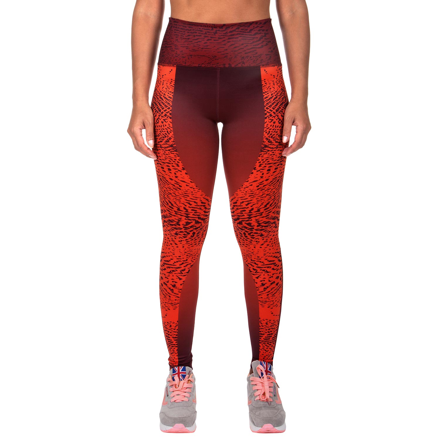 orange workout leggings